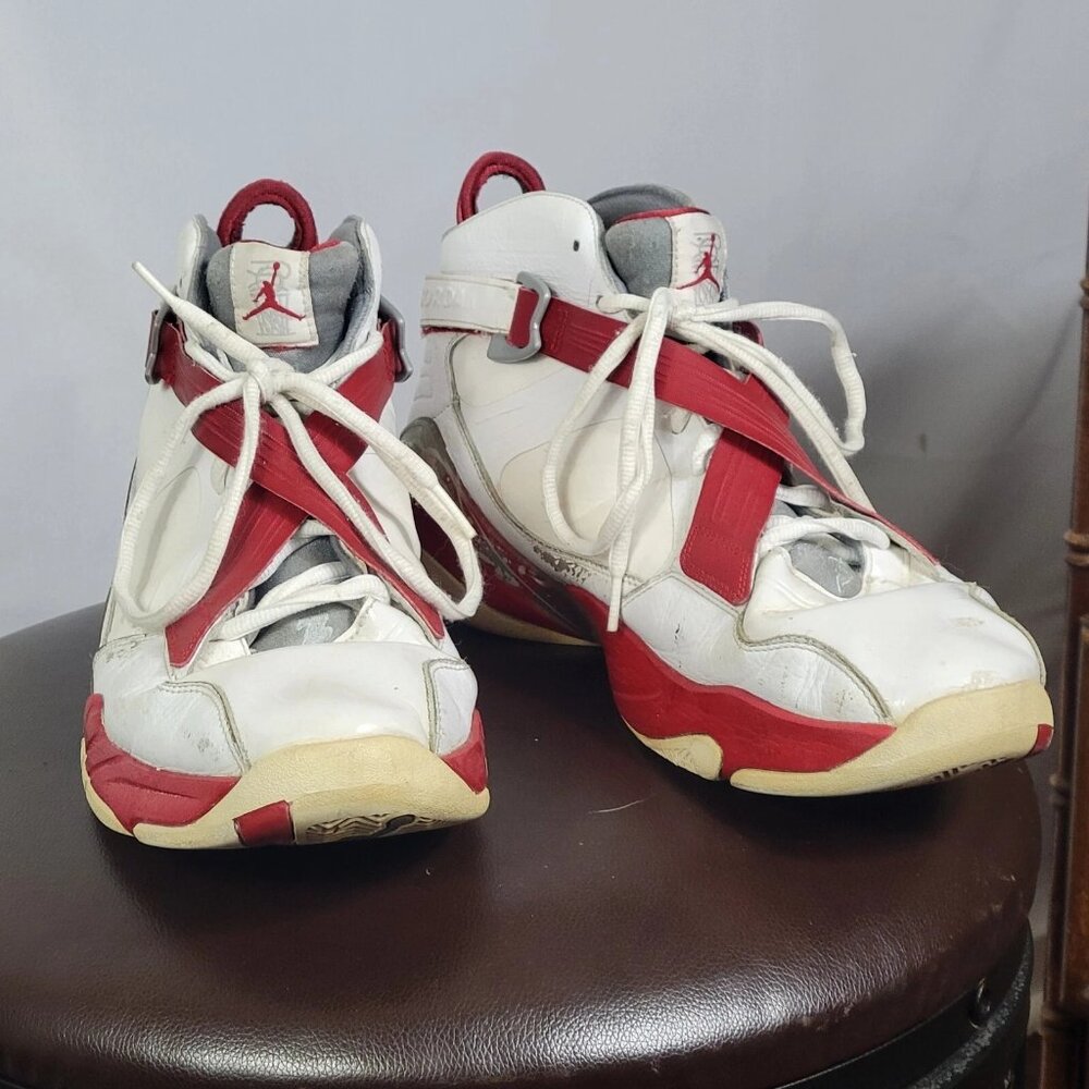 Air Jordan 8 .0 Retro 2011 Size 13 White Red 467807-101 Nike